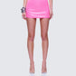 Courtney Pink Sequin Mini Skirt model front