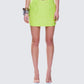 Courtney Yellow Sequin Mini Skirt model front