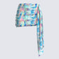 Cyra Psychedelic Print Drape Skirt product front