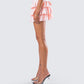Dakoa Pink Ruffle Mini Skirt