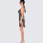 Dalia Black Chainmail Dress