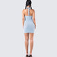 Dani Blueberry Halter Dress