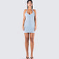 Dani Blueberry Halter Dress