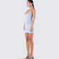 Dani Blueberry Halter Dress