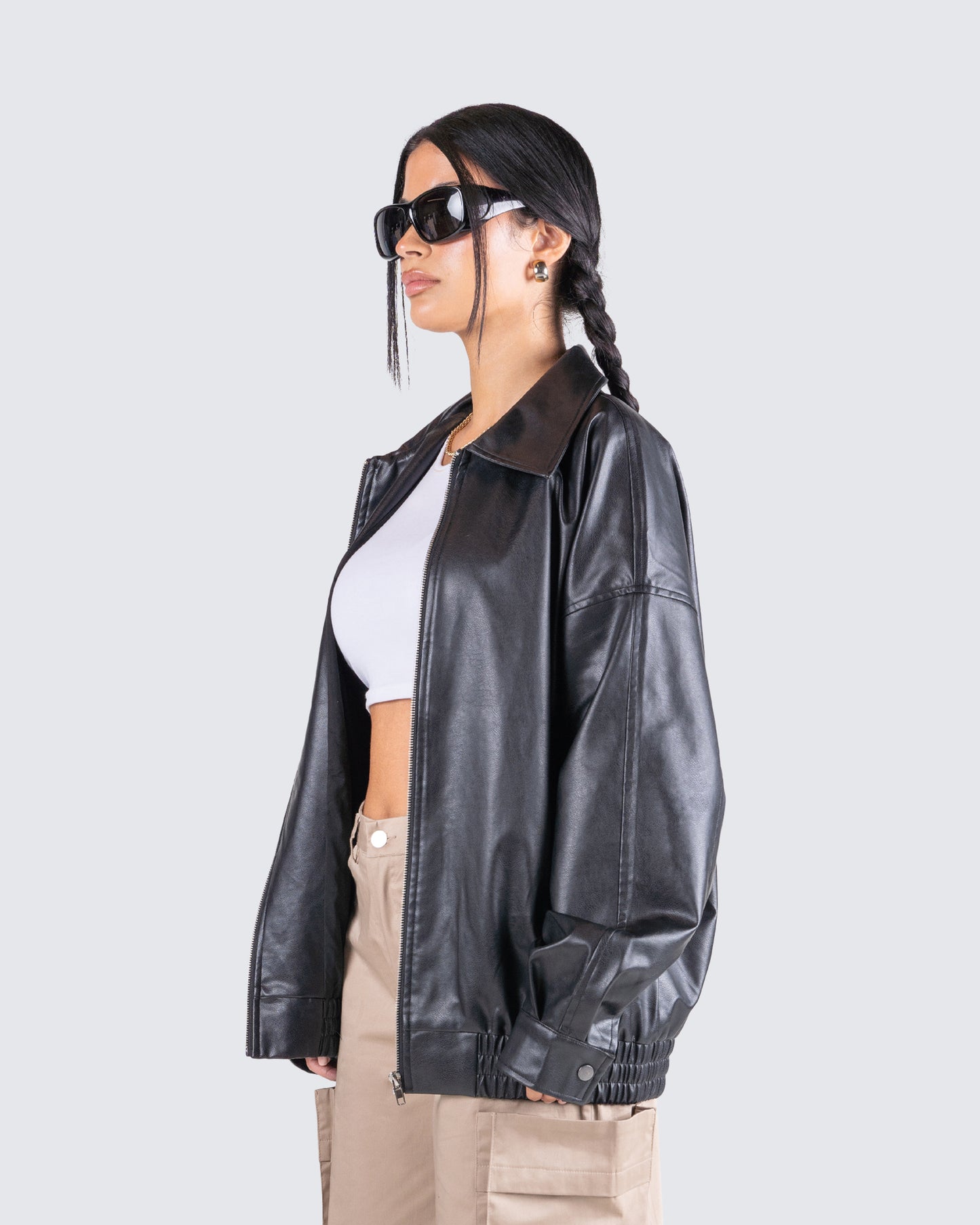 Danny Black Vegan Leather Jacket