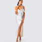 Danu Ivory Floral Applique Gown