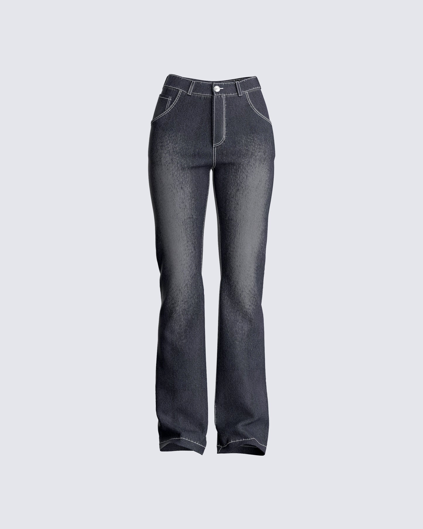 Dara Black Denim Bootcut Jean 3d product front