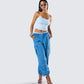 Darby Blue Denim Parachute Pant