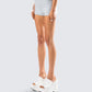 Darby Heather Grey Mini Short