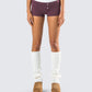 Darya Burgundy Jersey Boxer Short model front