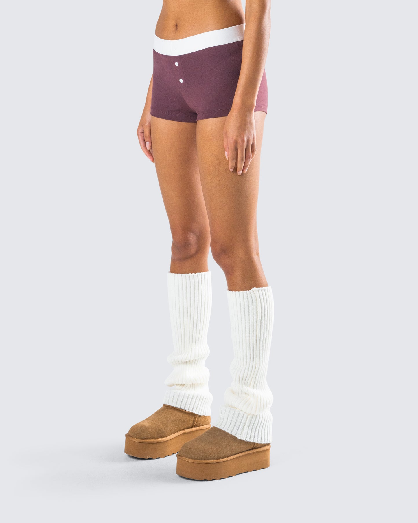 Darya Burgundy Jersey Boxer Short