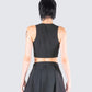 Deb Black Suiting Crop Vest Top