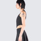 Deb Black Suiting Crop Vest Top