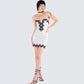 Debbie Ivory Satin Mini Dress