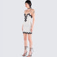 Debbie Ivory Satin Mini Dress