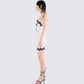 Debbie Ivory Satin Mini Dress