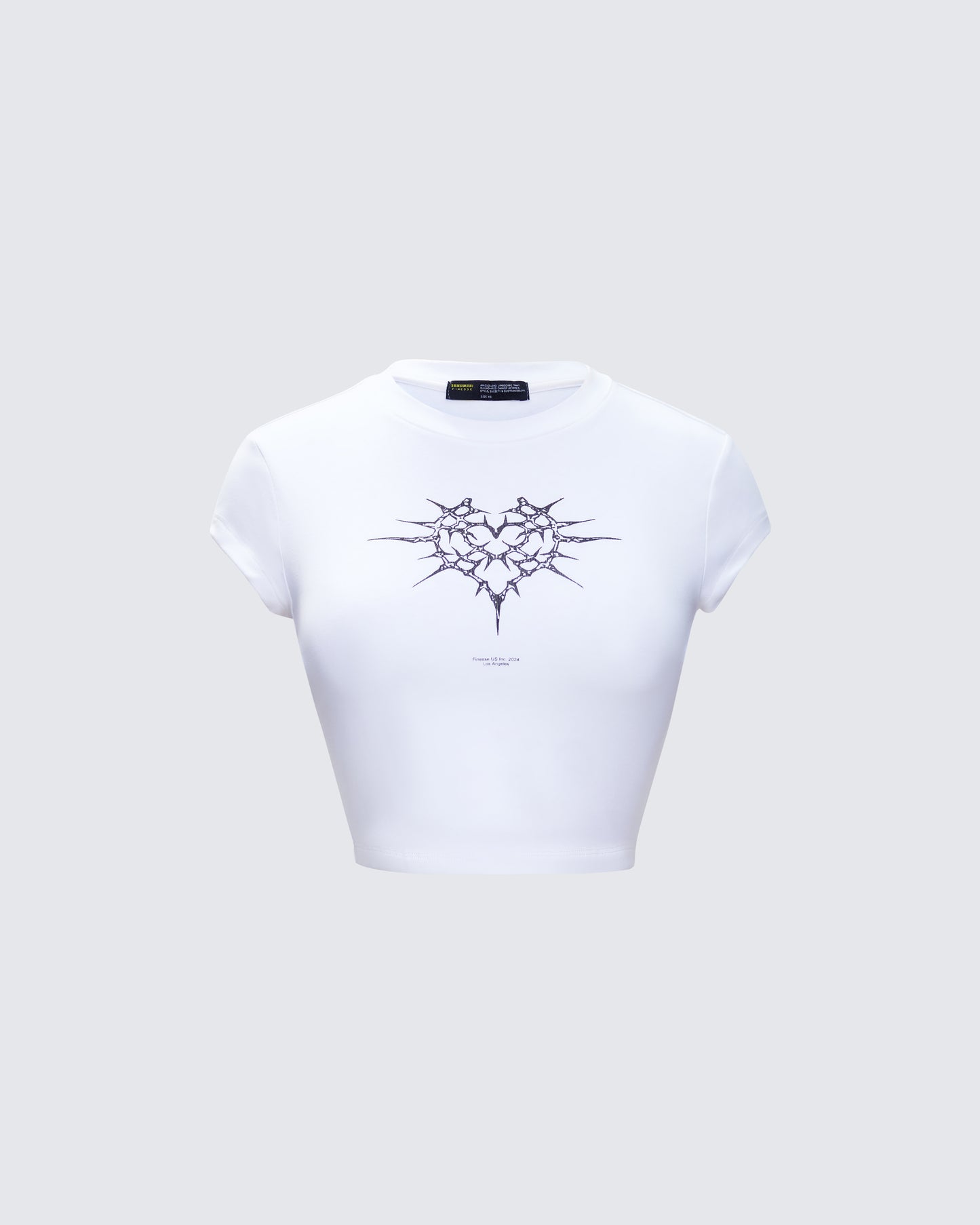 Dena White Jersey Graphic Top product front