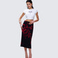 Dena White Jersey Graphic Top