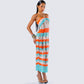 Derica Multi Open Knit Midi Dress