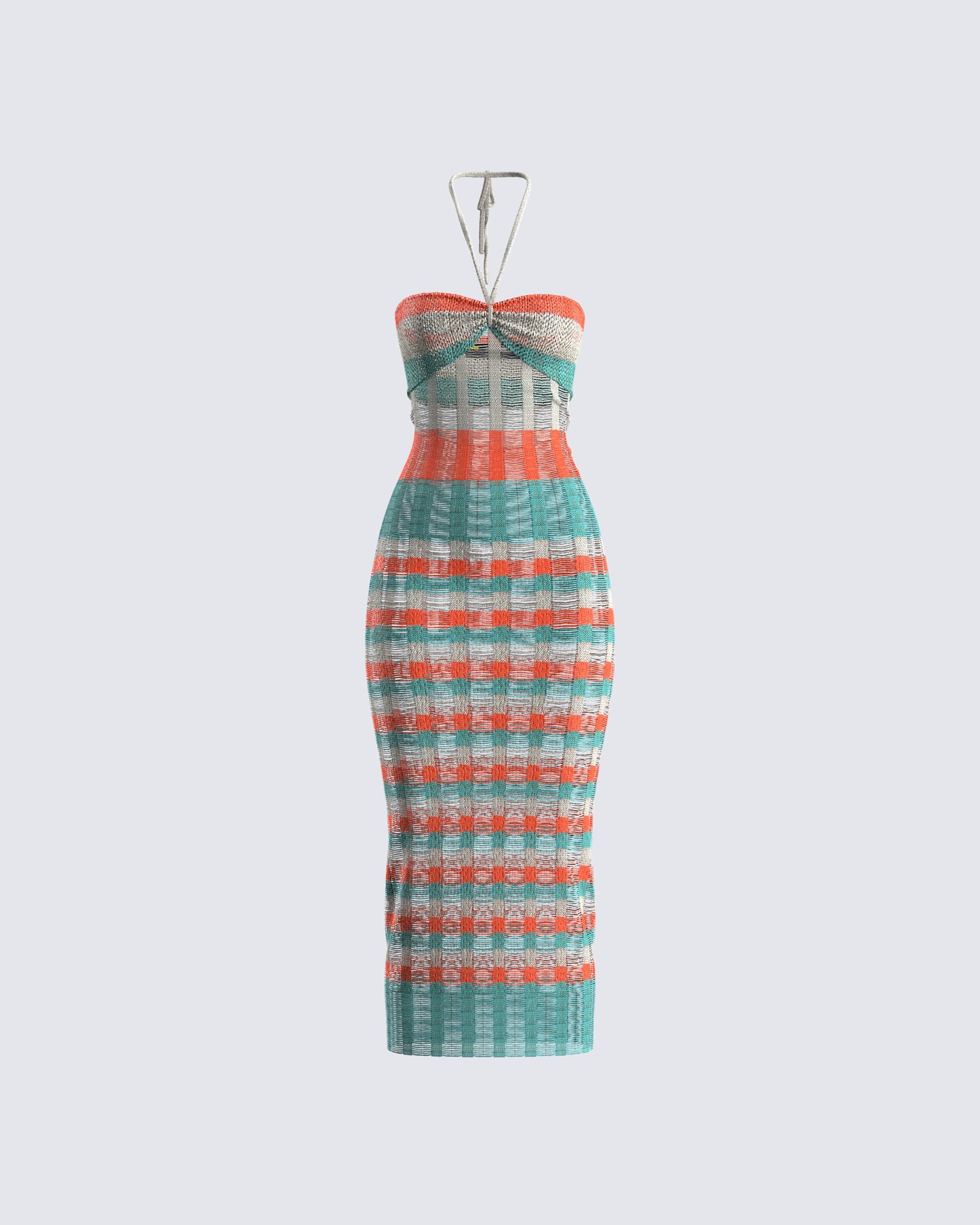 Derica Multi Open Knit Midi Dress 3d product front