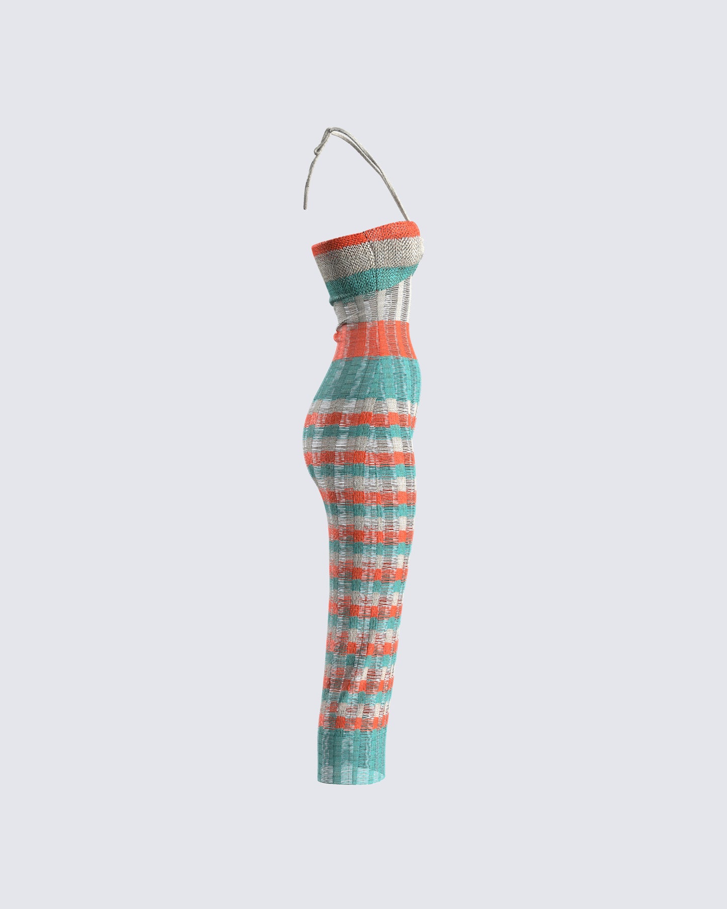 Derica Multi Open Knit Midi Dress