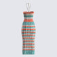 Derica Multi Open Knit Midi Dress