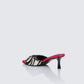 Desiree Zebra Pony Kitten Heel