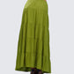 Didi Green Tiered Maxi Skirt
