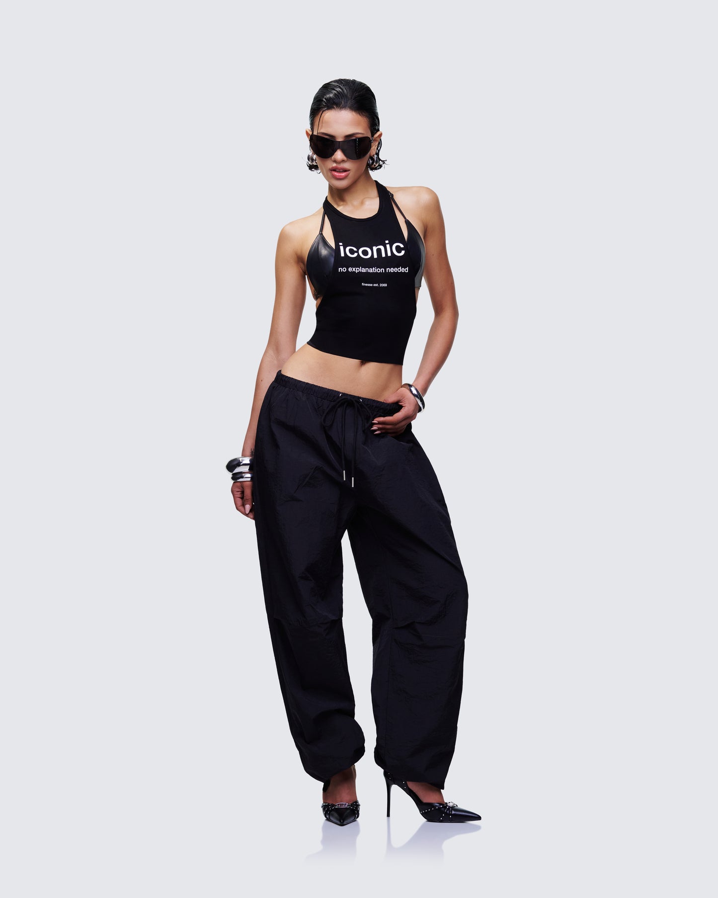 Dido Black Cutaway Graphic Tank