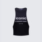 Dido Black Cutaway Graphic Tank