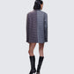 Dionne Grey Mixed Check Double Breasted Blazer