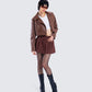 Donny Brown Pleated Set