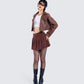 Donny Brown Vegan Leather Jacket