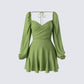 Dori Green Cross Front Mini Dress product front