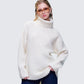 Dorinda Cream Oversized Turtleneck Sweater