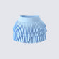 Evalina Blue Pleated Mini Skirt product front