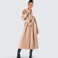 Doutzen Tan Twill Trench Coat
