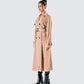 Doutzen Tan Twill Trench Coat