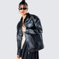 Dove Black Faux Leather Jacket