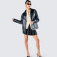 Dove Black Faux Leather Jacket