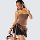 Dovie Cocoa Ruffle Set