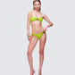 Dreya Green Textured Bikini Bottom