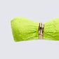 Dreya Green Textured Bikini Top