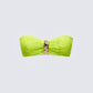 Dreya Green Textured Bikini Top