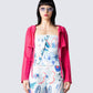 Dominic Pink Shrug Cardigan model front