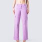 Lisa Lavender Corduroy Cargo Pant model front
