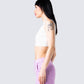 Vita White Cropped Tank