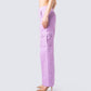 Lisa Lavender Corduroy Cargo Pant