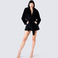 Victoria Black Fur Coat