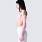 Emmy Pink Halter Crop Top